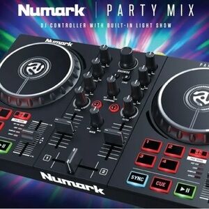 Numark Party Mix DJ Controller W/ LED Light Show - Serato DJ Lite